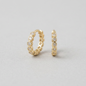 Charlotte CZ Hoops (Gold)