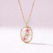 Blush Meadow Wildflower Adjustable Necklace