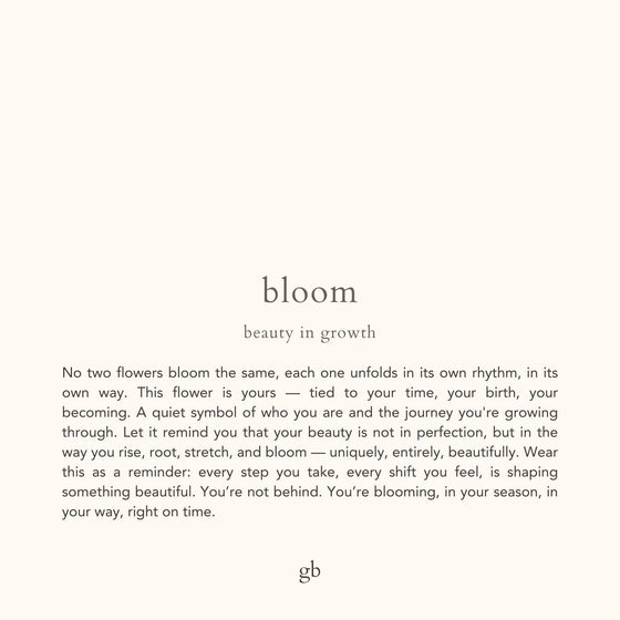 Birth Flower Charm (Gold)