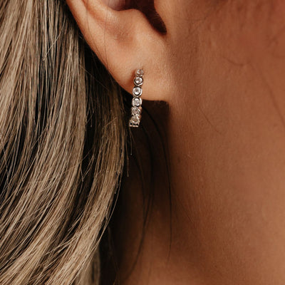 Charlotte CZ Hoops (Silver)
