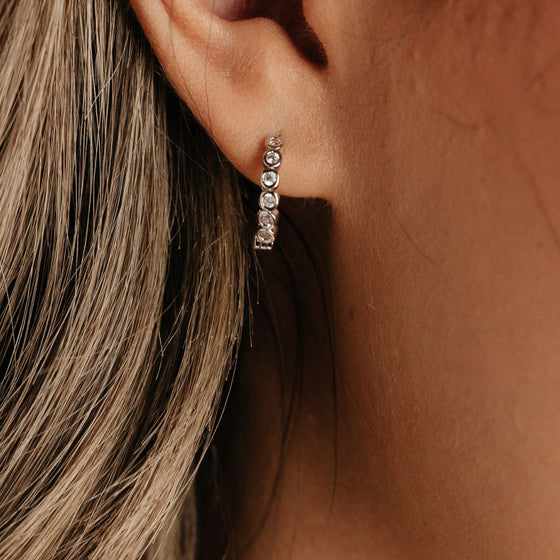 Charlotte CZ Hoops (Silver)