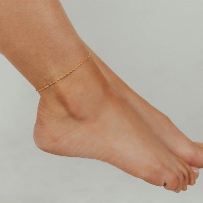 Addie Adjustable Anklet (Gold)