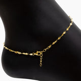 Eros Milano Anklets 9" + 1" Extension Starfish CZ Charm Anklet (Gold)