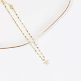 Eros Milano Anklets 9" + 1" Extension Starfish CZ Charm Anklet (Gold)
