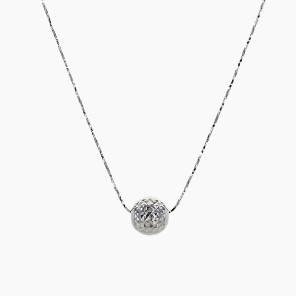 1.00 Diamond Pendant Necklace in 18k White Gold - Filigree Jewelers