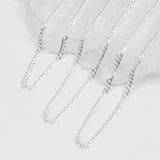 Eros Milano Necklaces Valente Unisex Curb Chain (Silver)