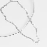 Eros Milano Necklaces Valente Unisex Curb Chain (Silver)