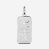 Eros Milano Pendants Libra Zodiac Rectangle Pendant in Sterling Silver