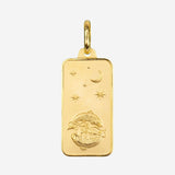 Eros Milano Pendants Zodiac Rectangle Pendant (Gold)