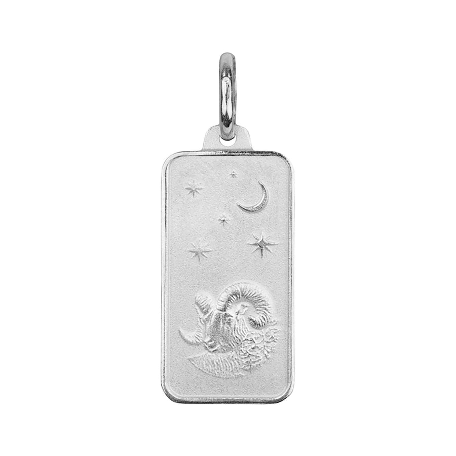 Eros Milano Pendants Zodiac Rectangle Pendant in Sterling Silver