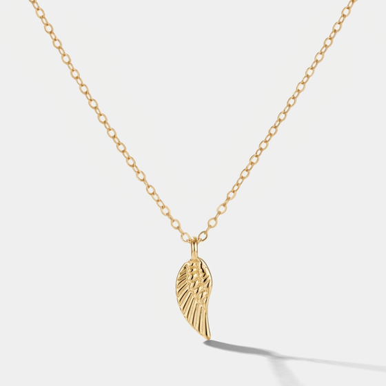 Angel Wing Adjustable Necklace (Gold)