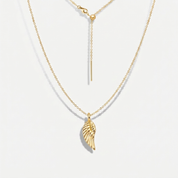 Angel Wing Adjustable Necklalce (Gold)