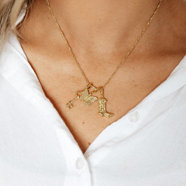 Grace Blooms Charm Butterfly Charm (Gold)