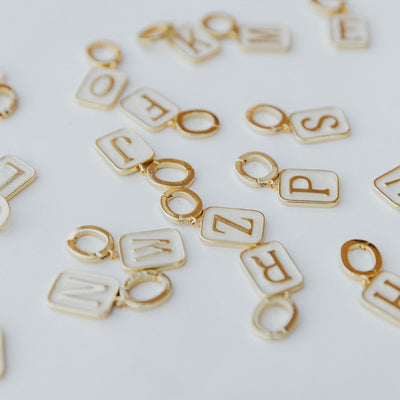 Grace Blooms Charm Classic Initial Charm (Gold)