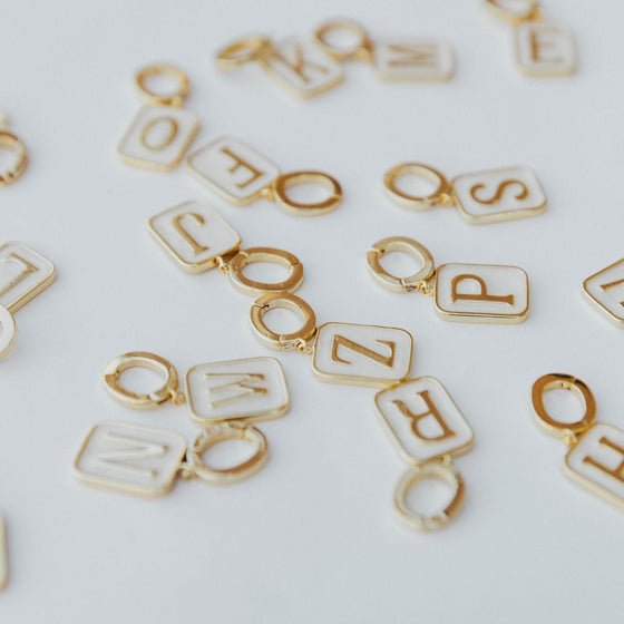 Grace Blooms Charm Classic Initial Charm (Gold)