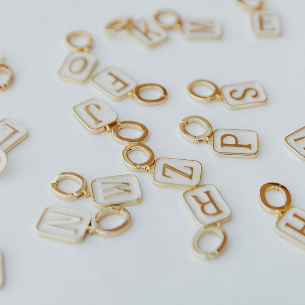 Grace Blooms Charm Classic Initial Charm (Gold)