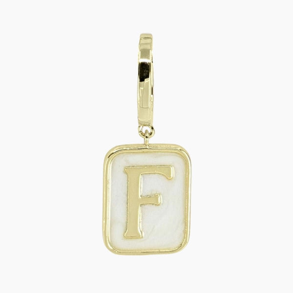 Grace Blooms Charm F Classic Initial Charm (Gold)