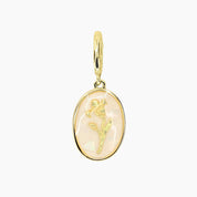 Grace Blooms Charm February - Violet Birth Flower Charm (Gold)