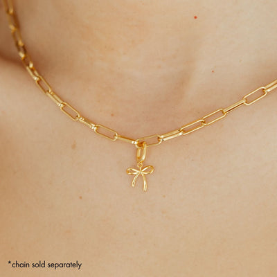 Grace Blooms Charm Gold Bow Charm (Gold)