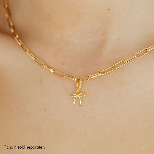 Grace Blooms Charm Gold Bow Charm (Gold)