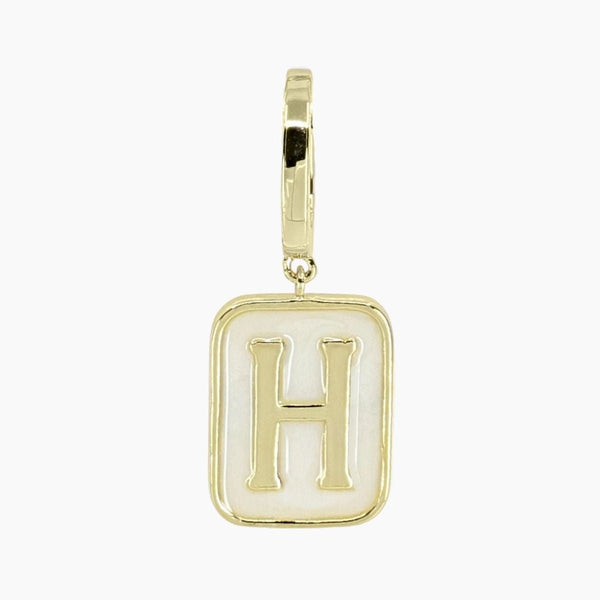 Grace Blooms Charm H Classic Initial Charm (Gold)