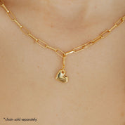 Grace Blooms Charm Heart Charm (Gold)