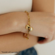 Grace Blooms Charm Heart Locket Charm (Gold)