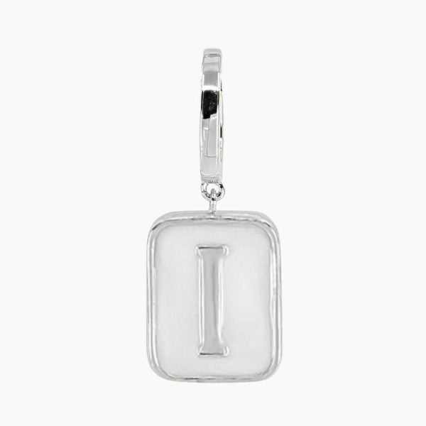 Grace Blooms Charm I Classic Initial Charm (Silver)