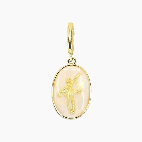 Grace Blooms Charm July - Lotus Birth Flower Charm (Gold)