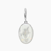 Grace Blooms Charm July - Lotus Birth Flower Charm (Silver)