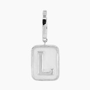 Grace Blooms Charm L Classic Initial Charm (Silver)