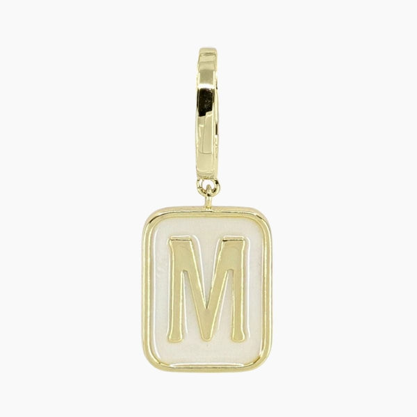 Grace Blooms Charm M Classic Initial Charm (Gold)