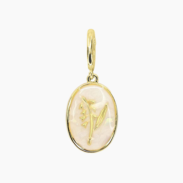 Grace Blooms Charm May - Lily Birth Flower Charm (Gold)