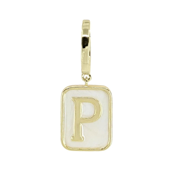 Grace Blooms Charm P Classic Initial Charm (Gold)