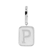 Grace Blooms Charm P Classic Initial Charm (Silver)