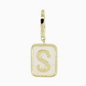 Grace Blooms Charm S Classic Initial Charm (Gold)