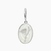 Grace Blooms Charm September - Peony Birth Flower Charm (Silver)