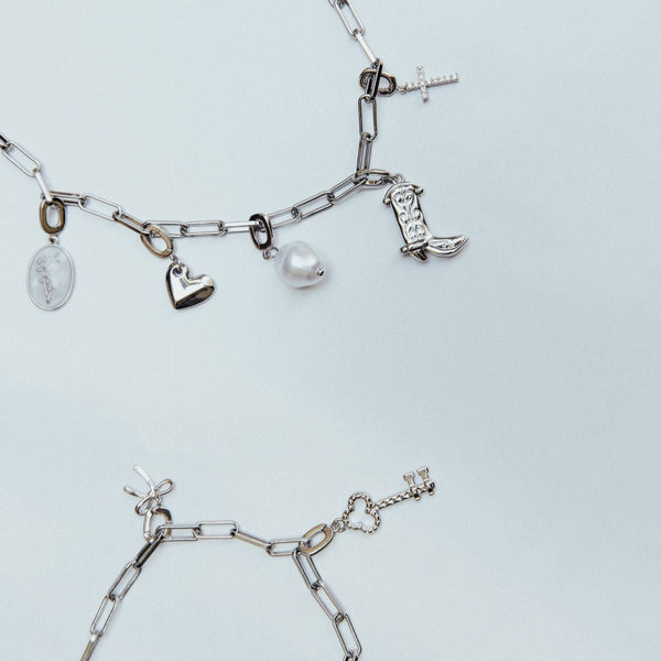 Grace Blooms Charm Silver Bow Charm (Silver)