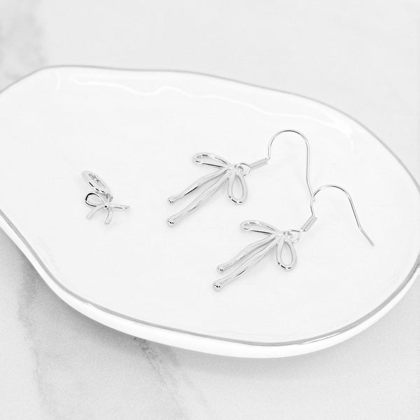 Grace Blooms Charm Silver Bow Charm (Silver)