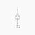 Grace Blooms Charm Silver Key Charm (Silver)