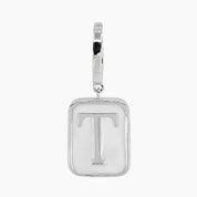 Grace Blooms Charm T Classic Initial Charm (Silver)