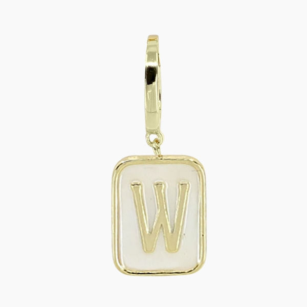 Grace Blooms Charm W Classic Initial Charm (Gold)