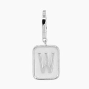 Grace Blooms Charm W Classic Initial Charm (Silver)