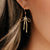 Grace Blooms Earrings Gold Bow Dangle Earrings (Gold)
