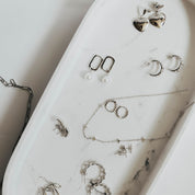 Grace Blooms Earrings Mabel Heart Earrings (Silver)