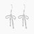 Grace Blooms Earrings Silver Bow Dangle Earrings (Silver)