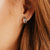 Grace Blooms Earrings Silver Mia Hoops (Silver)