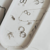 Grace Blooms Earrings Silver Mia Hoops (Silver)