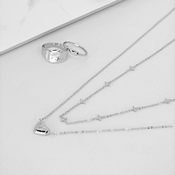 Grace Blooms Necklace Cora Necklace (Silver)