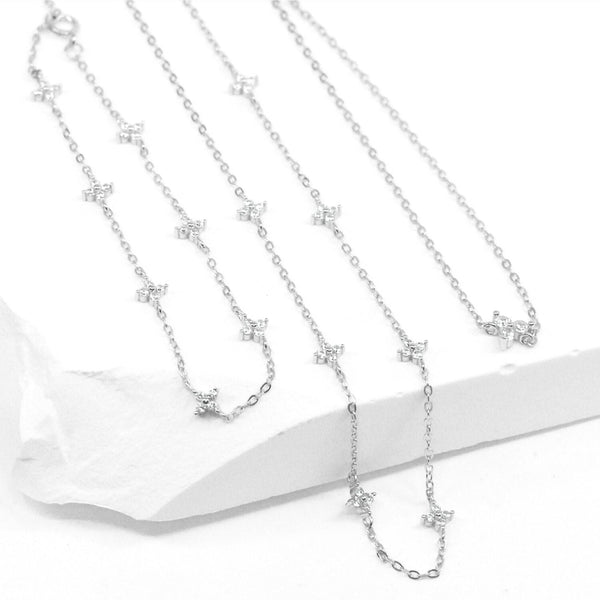 Grace Blooms Necklace Nova Station Necklace (Silver)